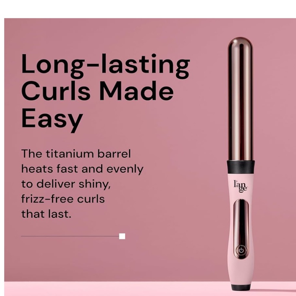 Lange Pink and Black Curling Iron